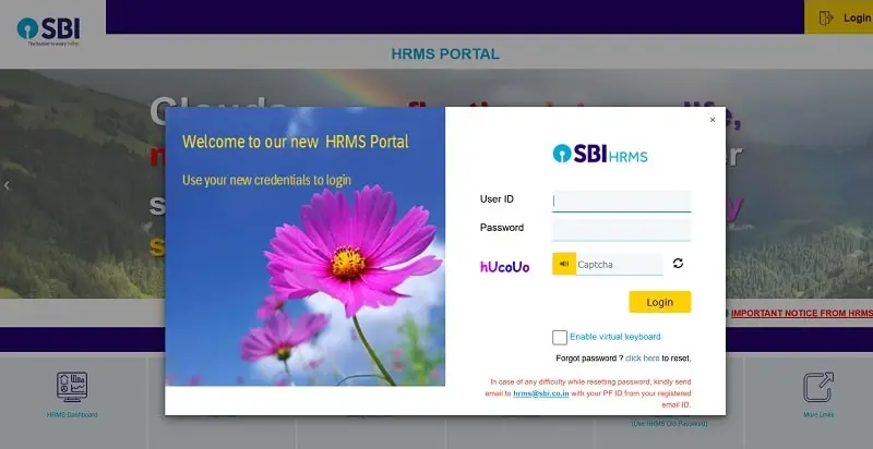 HRMS-SBI Login